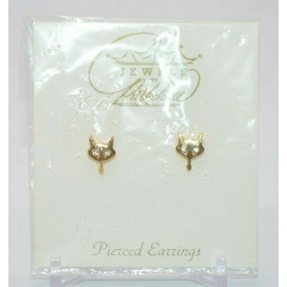 Jewel By ParkLane Gold Tone Clear Rhinestone Eyed - Picture 1 of 4